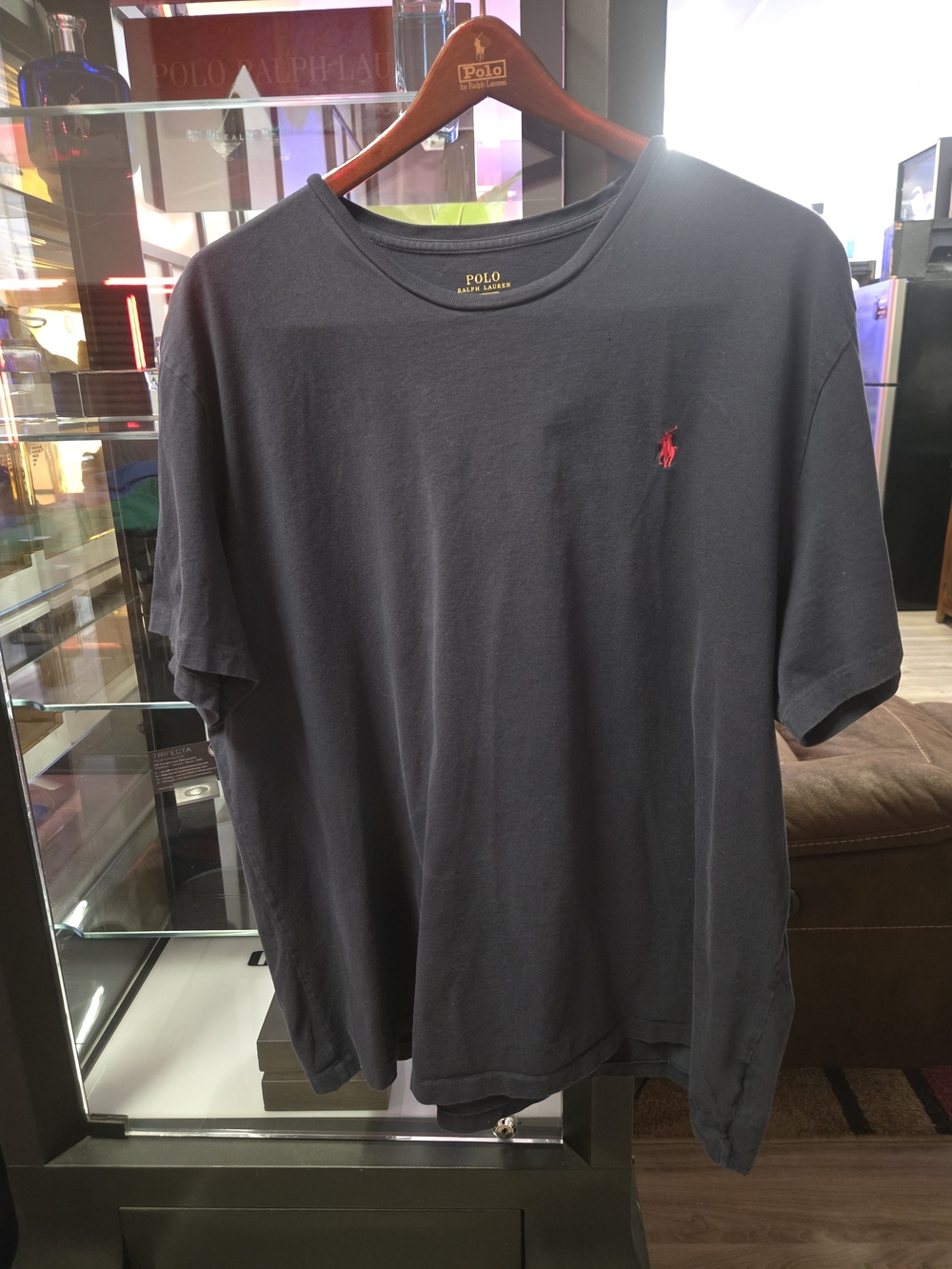 Polo by Ralph Lauren Navy Short Sleeve Crewneck T-Shirt with Red Pony